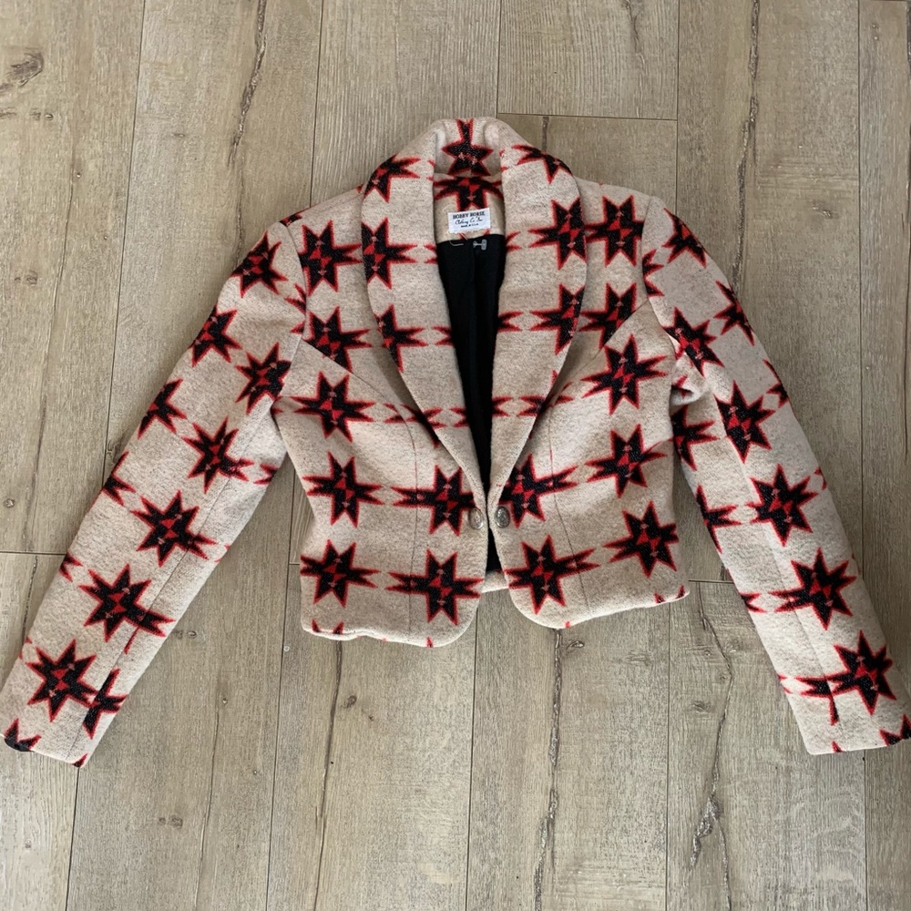 Vintage cropped wool jacket